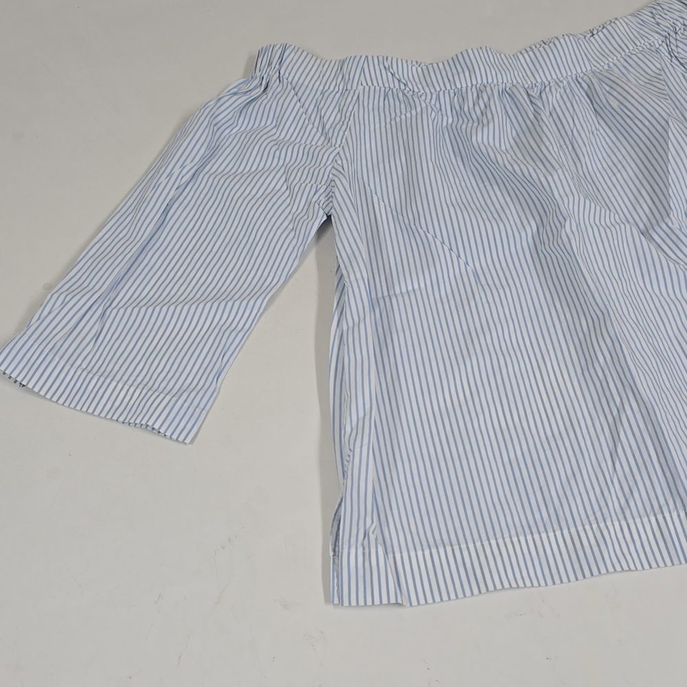 Madewell Clean Off The Shoulder Top in Stripe - Picture 3 of 11